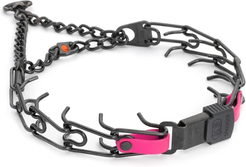 Miniatura 22 de Collar para Perro Herm Sprenger de Acero Inoxidable Negro con Hebilla de Liberación Rápida ClicLock y Inserción de Biothane Collar de Entrenamiento