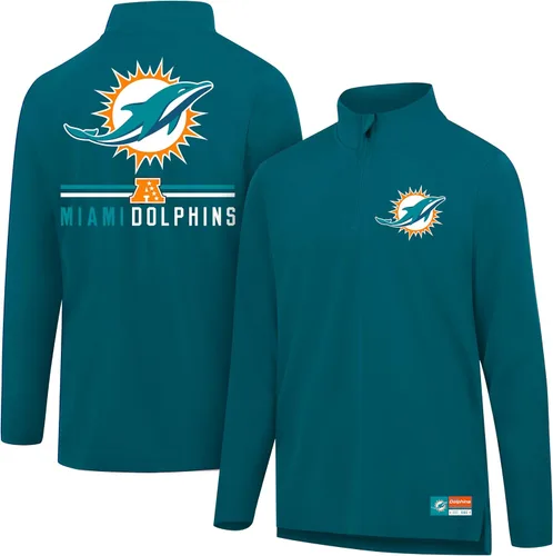 Miniatura 50 de Ultra Game Men's NFL Official Super Soft Quarter Zip Long Sleeve T-Shirt