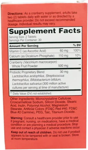 Miniatura 2 de 21st Century Cranberry Plus Probiotic - 60 comprimidos, paquete de 6