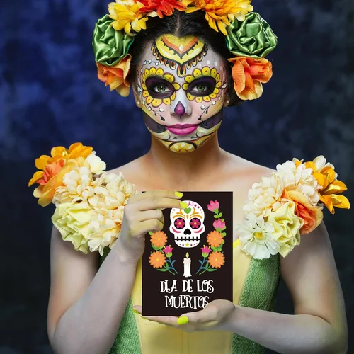 Miniatura 6 de INFUNLY 3 troqueles de corte de calavera de metal para hacer tarjetas, cortadores de velas, flores, troqueladas, plantillas de relieve para Palabras