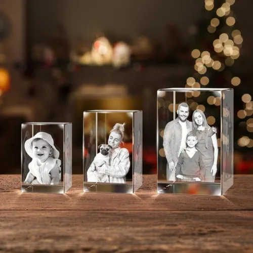 Miniatura 2 de Marcos de fotos 2D/3D personalizados con cristal, marcos de fotos personalizados, regalos de fotos personalizados para mujeres, esposa, hombres