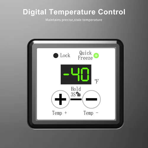 Miniatura 3 de ADT Congeladores de puerta superior independientes de 6.8℉ a -4℉ (negro, 1.8 pies cúbicos)