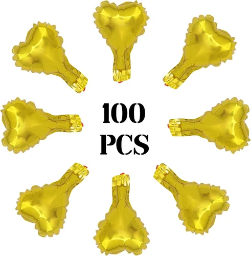 100 globos en forma de corazón de 5 pulgadas, globos de aluminio de Mylar de papel de aluminio para decoración de mujeres y niñas, día de San