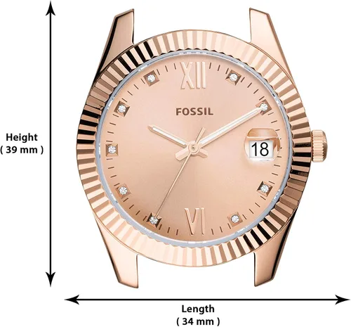 Miniatura 5 de Fossil Scarlette - Reloj de cuarzo de acero inoxidable para mujer