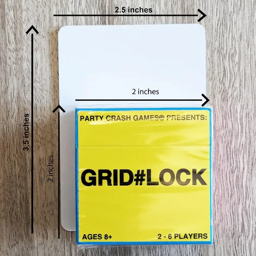 Miniatura 6 de Presenta: Grid#Lock - Un juego de cartas simple pero sustancial basado en Rummy; diseñado para 2-6 jugadores mayores de 8 años que son