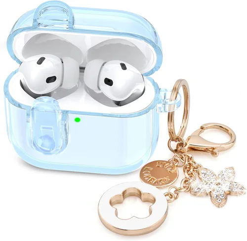 Miniatura 29 de Funda para Apple Airpods iPods Pro 3, fundas transparentes 2025 lindas mujeres, VISOOM Cute Air Pods Pro3 funda transparente para Airpods iPods Pro