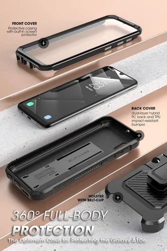Miniatura 4 de SUPCASE Unicorn Beetle Pro Series - Funda diseñada para Samsung Galaxy A10e (versión 2019), funda resistente de cuerpo completo y función atril