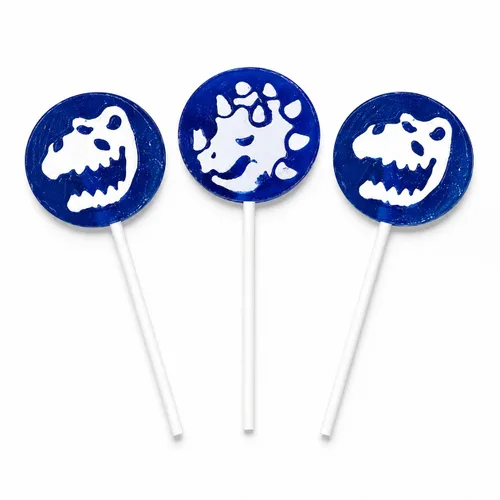 20 unidades de paletas de tatuajes de dinosaurio, ideales para rellenos de bolsas de fiesta, envueltos individualmente 0.28 oz - Pops