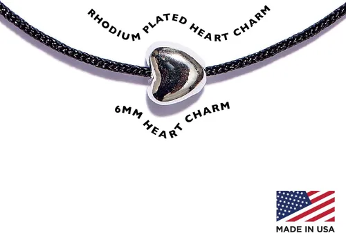 Miniatura 2 de NAZ COLLECTION - Pulsera con dije de corazón para pareja con cuerda ajustable - Pulsera de la amistad, pulsera de protección de Cabalá, regalo