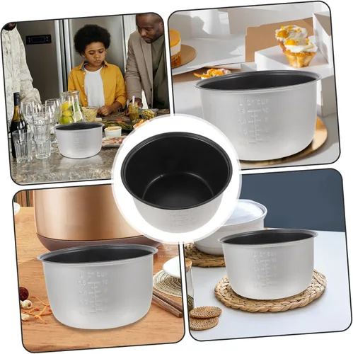 Miniatura 8 de Luxshiny Recipiente de arroz de repuesto para olla interior de 4 L antiadherente interior olla de cocción interna olla a presión eléctrica Pot Liner