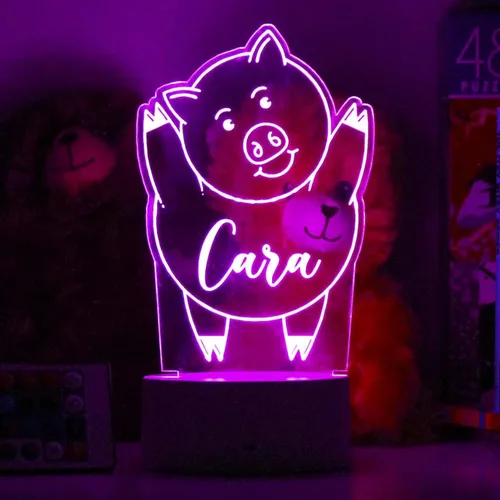 Miniatura 30 de Luz Nocturna Personalizada de Elefante Etchey, Luz Nocturna de Elefante, Habitación de Niño, Decoración de Dormitorio Infantil, Luz para Dormitorio