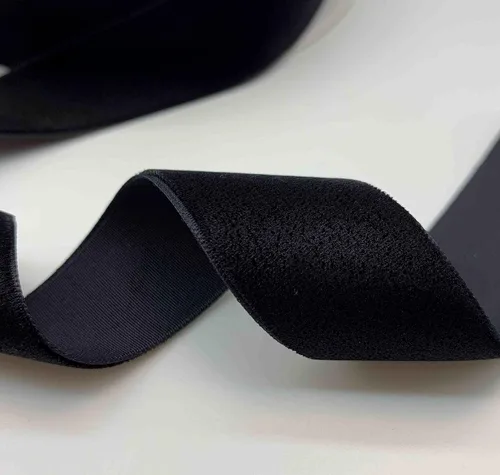 Miniatura 3 de Cinta de terciopelo negro de un solo lado, carrete de 1 pulgada por 10 yardas