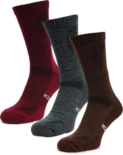 Merino.tech Calcetines de lana merino para mujeres y hombres, 85% lana merina, calcetines de senderismo estilo tripulación