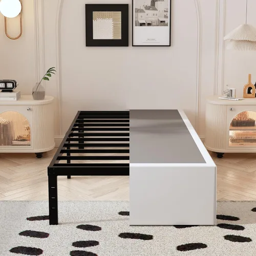 Miniatura 22 de Maenizi Marco de Cama Tamaño King Sin Necesidad de Somier, Marco de Cama Plataforma King de Servicio Pesado de 8 Pulgadas Soporta Hasta 3000 Libras