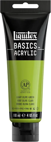 Miniatura 15 de Liquitex BASICS Pintura Acrílica, Botella de 400ml (13.5 oz), Blanco Titanio Titanio Blanco