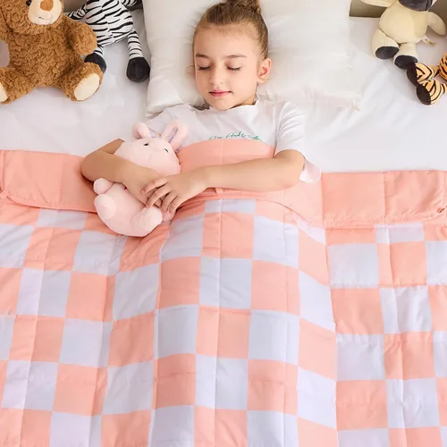 Miniatura 18 de yescool - Manta con peso de unicornio de 10 libras, manta de regazo refrescante de arcoíris rosa, manta con peso transpirable, regalo para personas