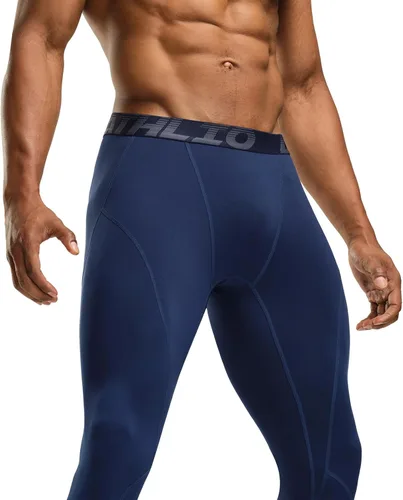 Miniatura 3 de ATHLIO Men's Thermal Compression Pants, Athletic Running Tights & Sports Leggings, Wintergear Base Layer Bottoms