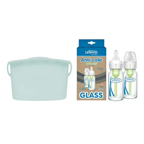 Miniatura 11 de Bolsa de esterilización de microondas a vapor Dr. Brown's para biberones, piezas de bomba de pecho y otros accesorios para niños, 100% silicona