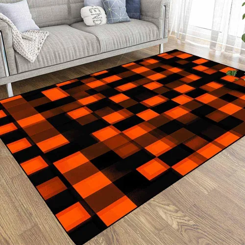 Miniatura 53 de TOMWISH - Alfombra abstracta pintada a mano en blanco y negro con pintura dorada, sala de estar, dormitorio, decoración de suelo, alfombra