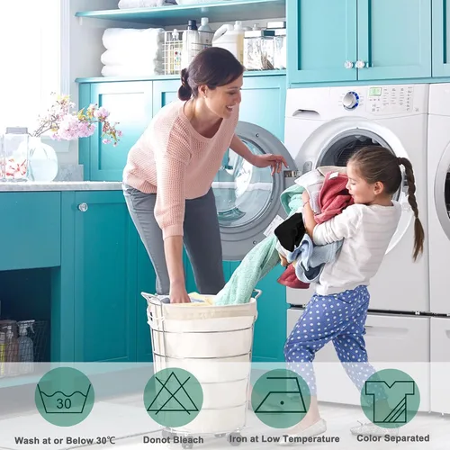 Miniatura 7 de Paquete de 3 delantales de chef negros y blancos, delantal de cocina ajustable con 3 bolsillos para hombres y mujeres, camarera (polialgodón)