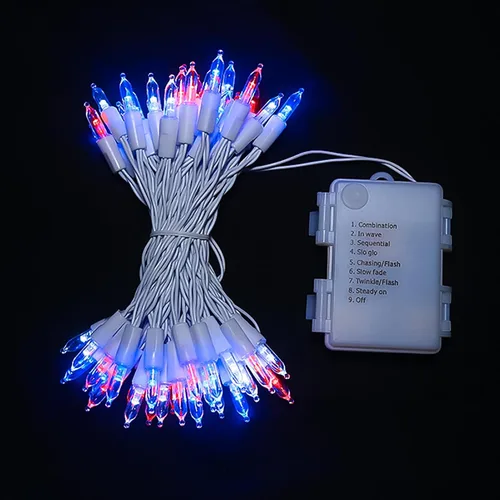 Miniatura 9 de MULTI-SPARKING - Luces de Halloween operadas con batería - 50 luces LED mini moradas para árbol pequeño, corona, manualidades, decoración
