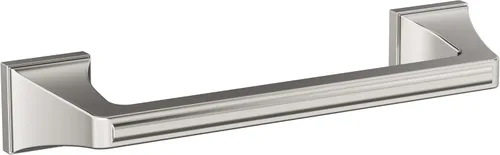 Miniatura 13 de Amerock BH36020G10 Gancho único para bata de níquel cepillado Soporte de toalla de 4-1/4 pulg. (108 mm) de longitud Mulholland Gancho
