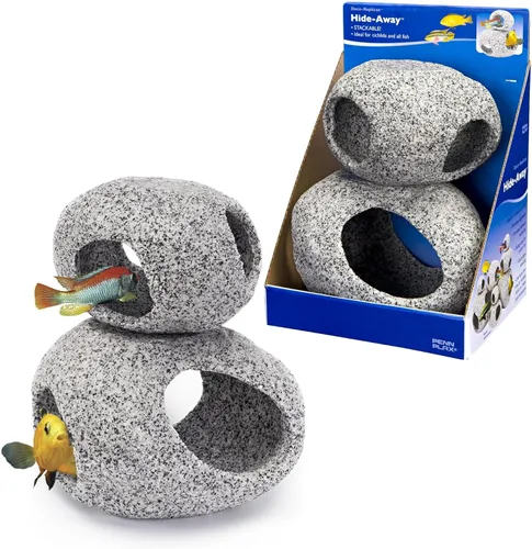Miniatura 11 de Penn-Plax Deco-Replicas - Adorno de granito para acuario y escondite – Aspecto realista de piedra – Seguro para tanques de agua dulce y agua salada
