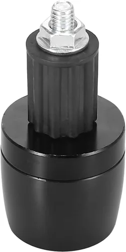 Miniatura 4 de Motoforti 2 unids Universal 0.709 in Manillar End Tapas Plug Bar End CNC Aleación de aluminio para motocicleta Negro