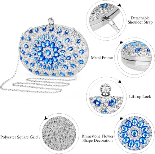 Miniatura 4 de Evening Bag, Azul Real