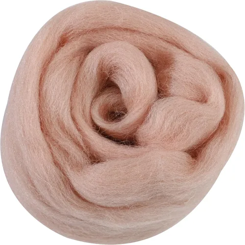 Miniatura 132 de 24 tipos de lana rosa, 4.23 oz (120 g), adecuado para fieltro húmedo y fieltro de aguja de telas hiladas de lana. Un paquete de prueba está Tonos