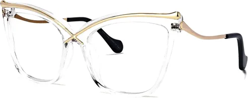 VOOGLAM Gafas de bloqueo de luz azul ojo de gato con estilo para mujeres anti fatiga ocular gafas Janina GOX006465