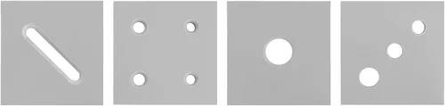 Miniatura 7 de Extrusora de arcilla, extrusora de arcilla suave de acero inoxidable con 4 moldes y mango para colgar en la pared, extrusión de barro, herramienta