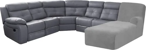 Miniatura 3 de ULTICOR Funda Adicional para Chaise (Gris Claro, Grande - Chaise Derecho)