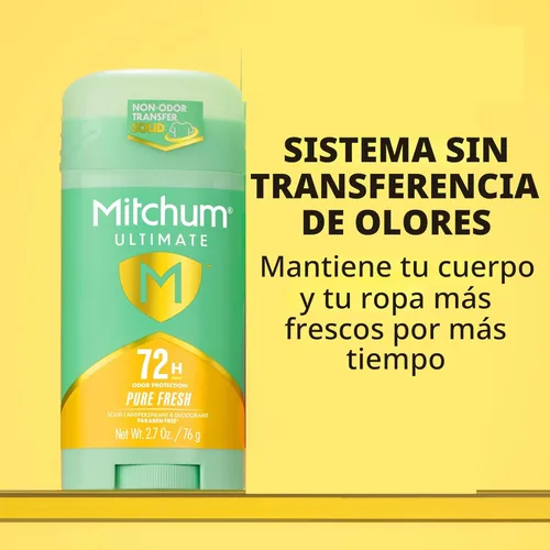 Miniatura 3 de Mitchum Ultimate 72H Odor Protection Antitranspirante y desodorante para mujer, sólido invisible, puro fresco, paquete de 2