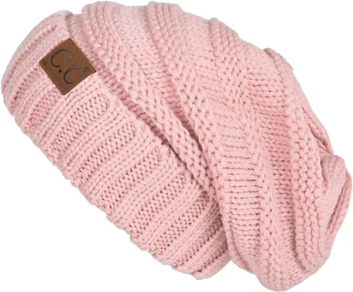 Miniatura 332 de Funky Junque Gorro de moda de punto trenzado de talla extragrande, grueso, abrigado, suave y holgado