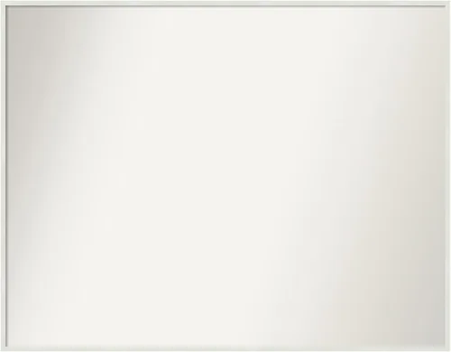 Miniatura 927 de Amanti Art Espejo de baño blanco para sobre el fregadero, 32 x 45 pulgadas, espejo de tocador rectangular blanco esbelto, marco de madera moderno