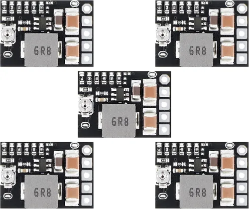 Miniatura 10 de DROK Convertidor DC Buck, 6 piezas mini regulador de voltaje DC 4.5-20V 12V 9V reductor reductor 3A 10W salida de voltios ajustable fija reductor