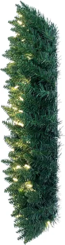 Miniatura 4 de Vickerman Guirnalda de Navidad artificial Bellevue Alpine con luces LED blancas cálidas, 36 pulgadas (A861037LED)
