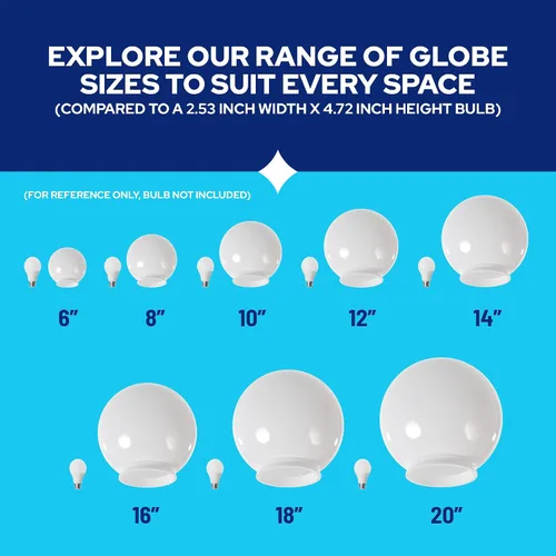 Miniatura 8 de KastLite Globo de poste de lámpara de acrílico prismático transparente de 8 pulgadas Textura prismática con cuello de ajuste de 3.91 pulgadas