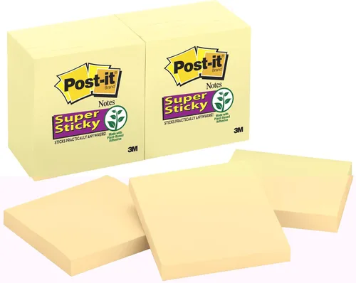 Miniatura 10 de Notas autoadhesivas Sticky Notes de Post-it, Amarillo canario