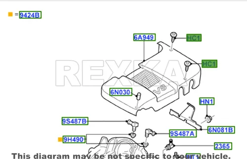 Miniatura 6 de Rexka Clips de retención tipo empuje W705956-S300 para Lincoln LS Town Car Ford Thunderbird W705956S300