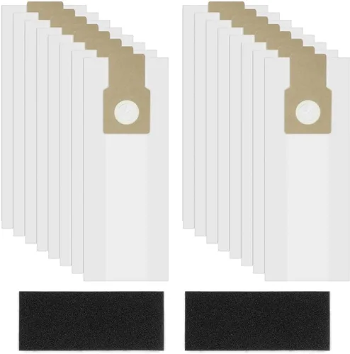 Paquete de 16 bolsas de vacío tipo U/L/O para aspiradora vertical Kenmore 5068, 50688, 50690, 50105, bolsas de papel para Miele tipo Z, S170-S180,