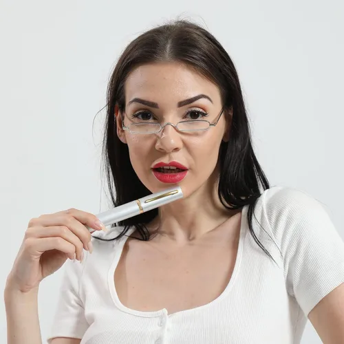 Miniatura 6 de Lentes de lectura ultra pequeños para hombres y mujeres, lectores de bolsillo delgados con clip para bolígrafo, carcasa de metal, bisagra