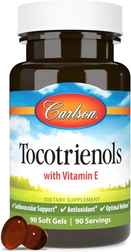 Miniatura 9 de Carlson - Tocotrienoles, 40 mg, con Vitamina E, Gamma, Alfa, Delta, Beta, de origen sostenible, 30 cápsulas blandas