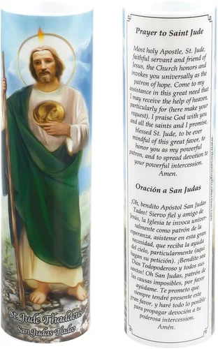 Miniatura 4 de Vela LED de oración de devoción sin llama Saint Jude
