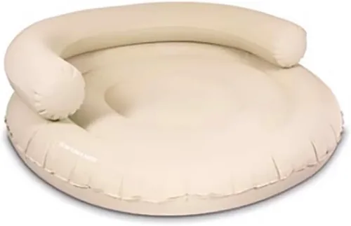 Miniatura 4 de SWIMLINE Original Cloud Chaise 360 - Tumbona flotante para piscina y lago, balsa circular para adultos y niños, respaldo W Cómoda textura