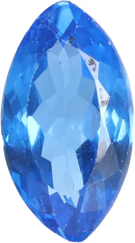 GEMHUB 10.8 ct Piedra preciosa de zafiro de aciano azul marquesa para la fabricación de joyas Creada en laboratorio Piedra preciosa zafiro azul EPS,