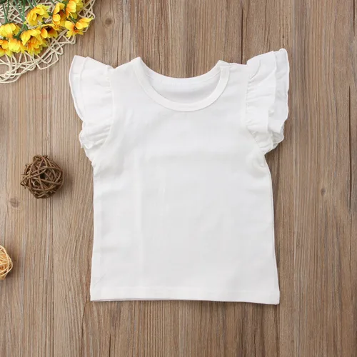 Miniatura 3 de Mubineo - Camiseta de manga corta para bebé, algodón, diseño liso
