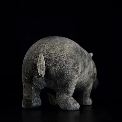 Miniatura 7 de Juguete de peluche grande de hipopótamo – Animal de peluche realista de 20 pulgadas, animales salvajes suaves hipopótamo, juguetes de peluche