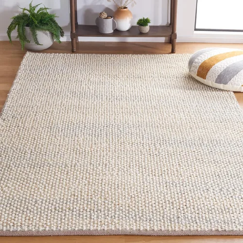 Miniatura 7 de SAFAVIEH Lasa Collection - Alfombra de área de 9 x 12 pies, color beige, diseño de flecos sólidos, no desprende pelusa y de fácil cuidado, ideal